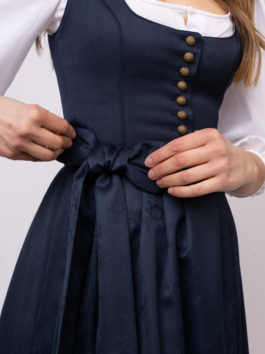 heimatgl-ck-dirndl-lucy-marine-jacquard-goldknopfleiste image 3