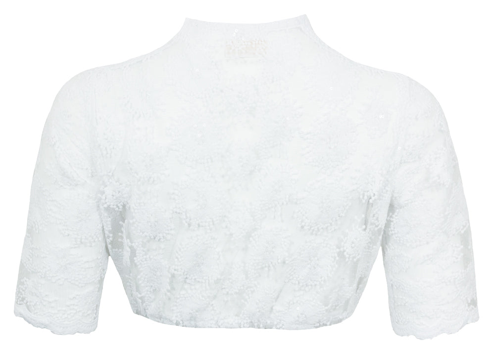 pierre-marcel-damen-dirndlbluse-bernice-halbarm-spitze-mit-pailletten-wei image 2