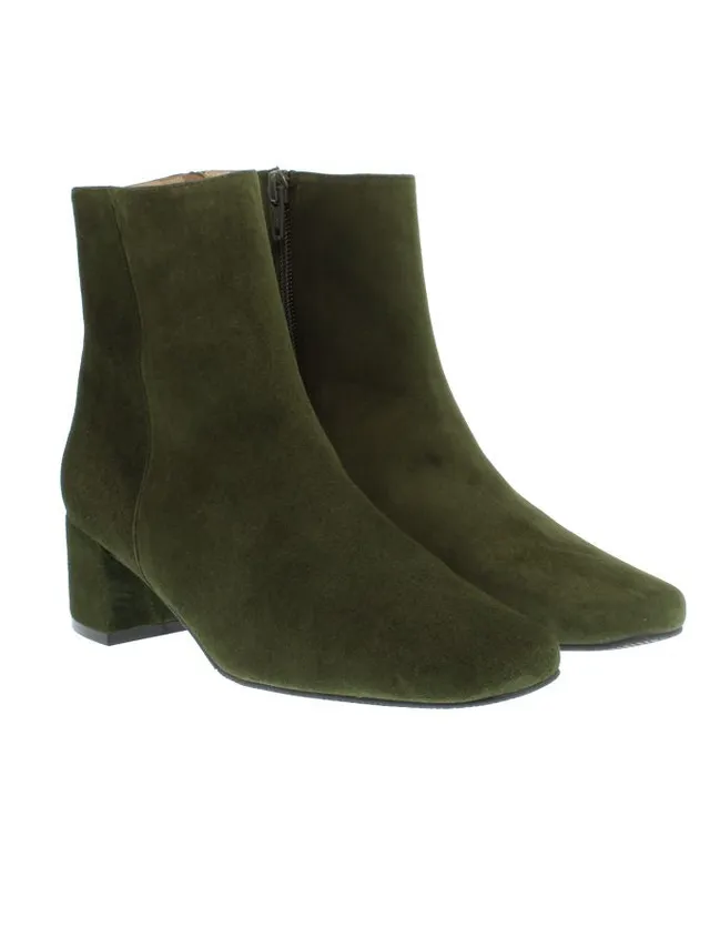heimatgl-ck-stiefellette-lisa-olive-veloursleder-damenstiefelette image 1