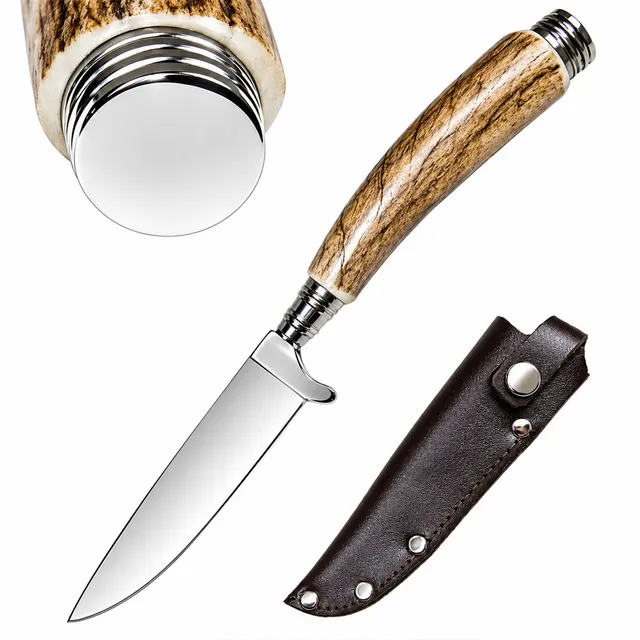 funk-trachtenmesser-mit-hirschhorngriff-und-rundkappe-rostfrei image 1