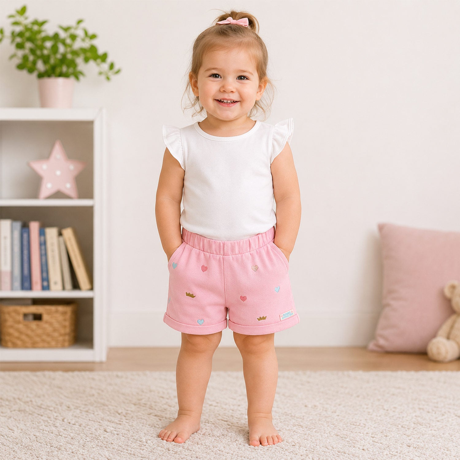 bondi-baby-m-dchen-shorts-princess-86575-rosa-kurze-hose image 6