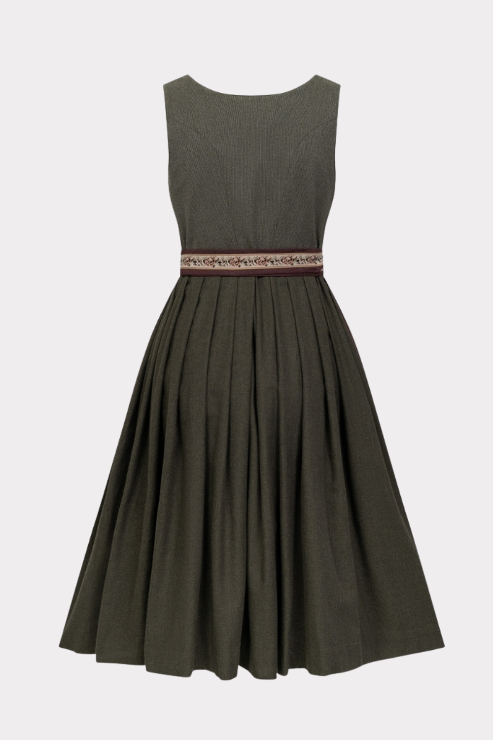 felicitas-dirndl-dasha-olive-herzausschnitt-flanell image 4
