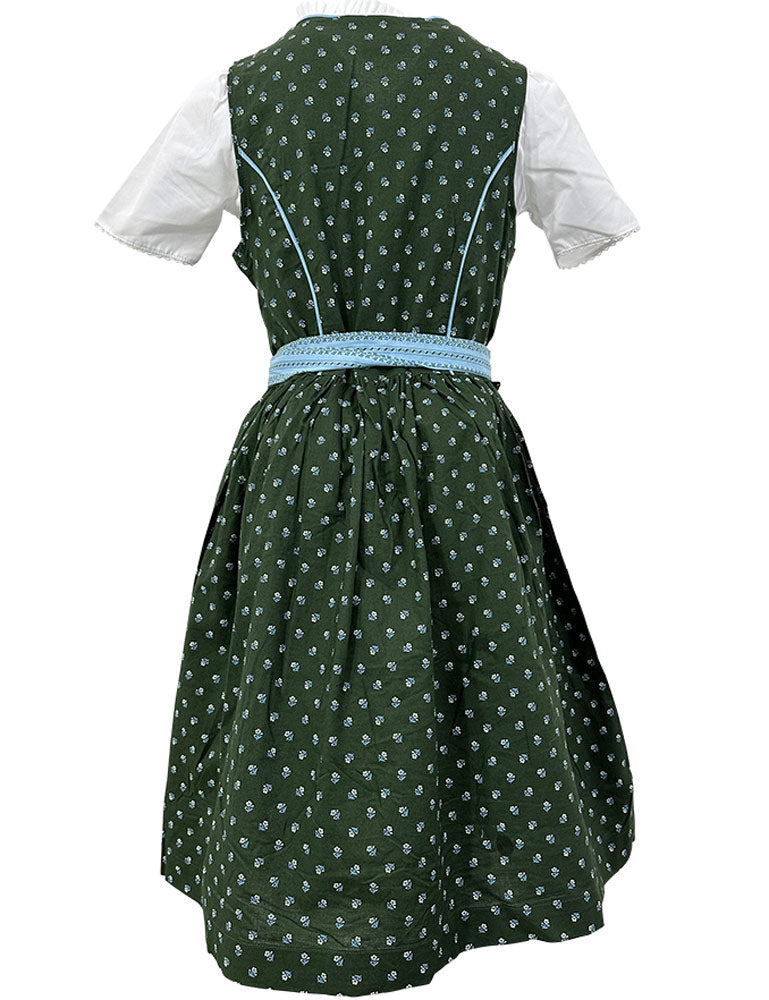 isar-trachten-kinder-dirndl-lotte-3-tlg-mit-bluse-gr-n-blau image 3