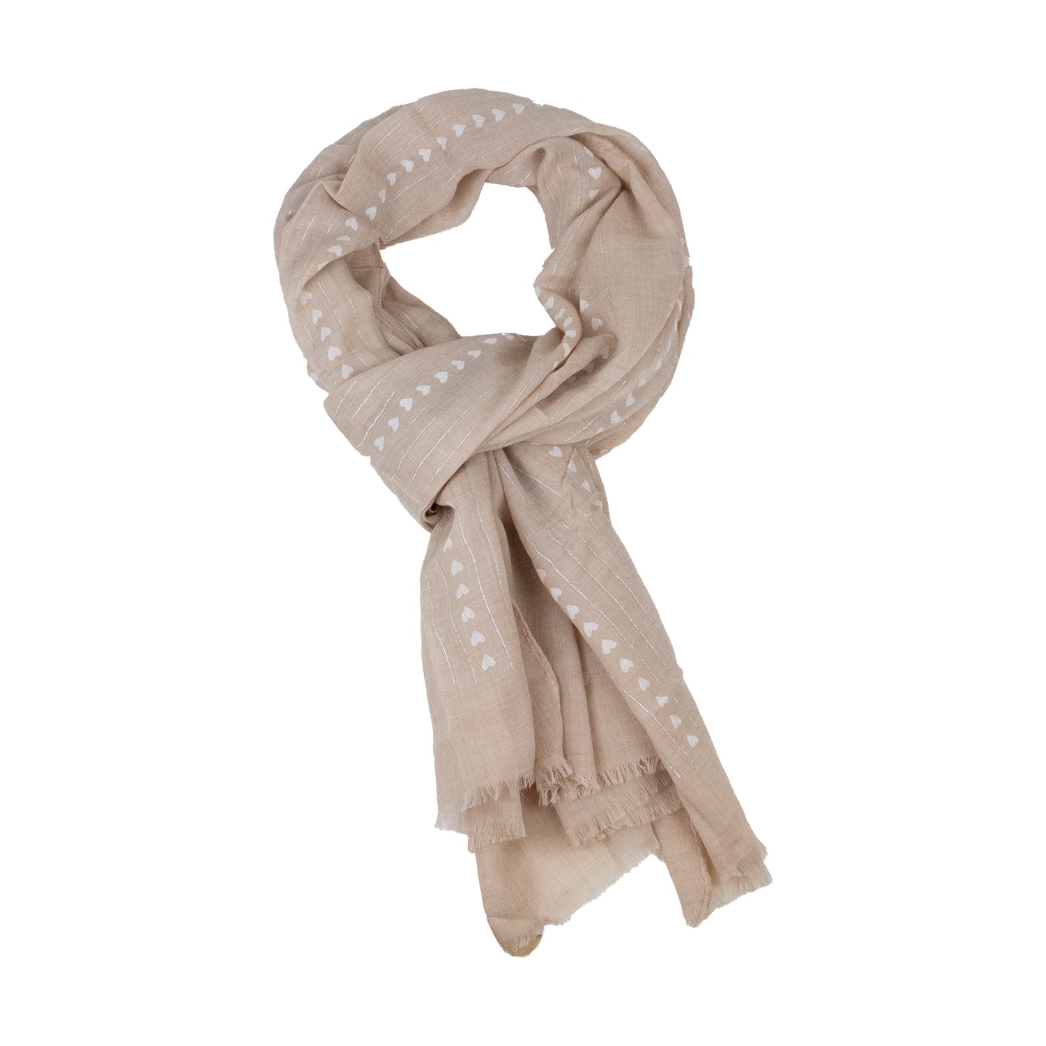 halstuch-schal-unifarben-mit-herzen-und-glitzerstreifen-185-x-70-cm-hellbraun image 5