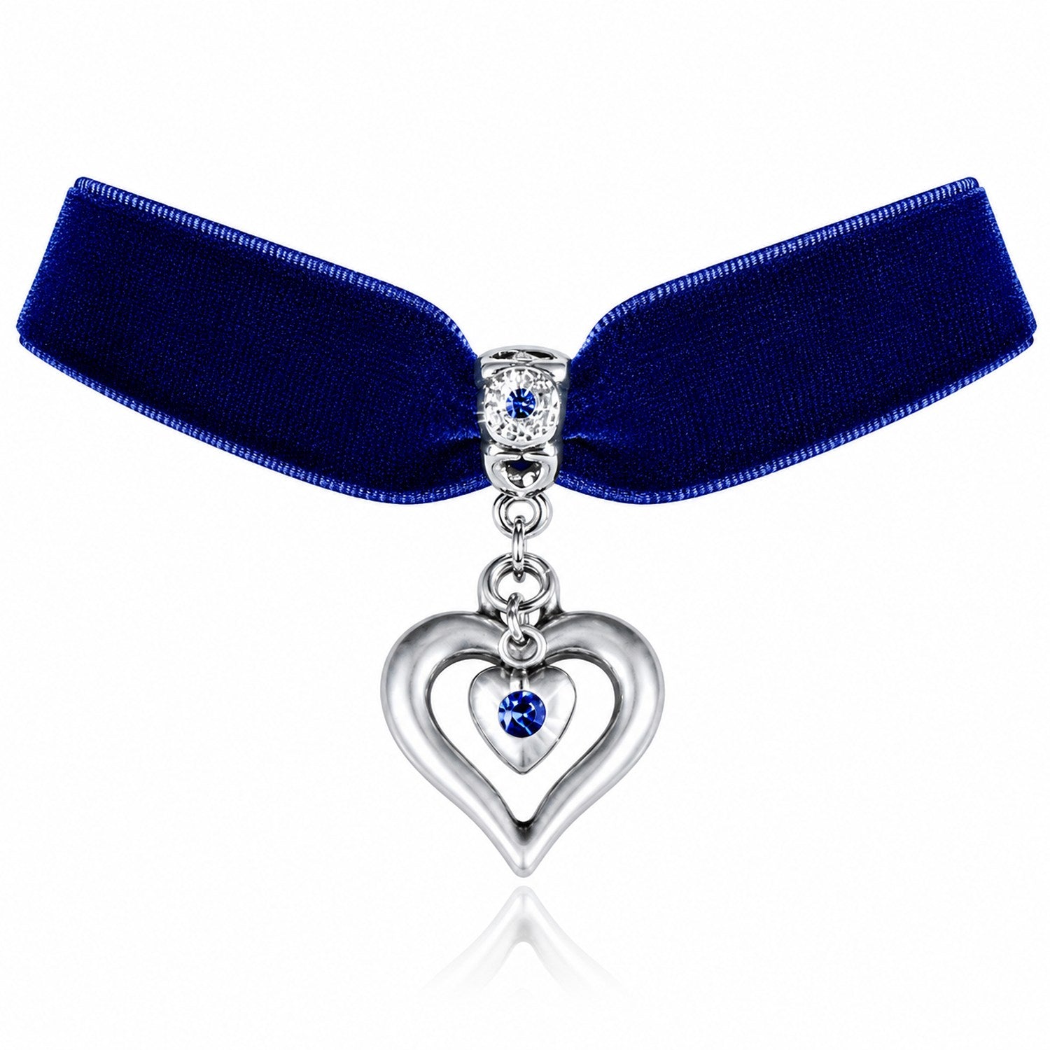 trachtenland-luisia-samt-kropfband-heart-in-heart-halskette image 3