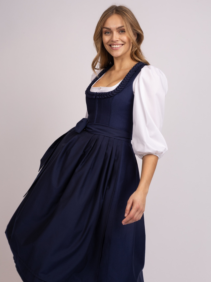 heimatgl-ck-dirndl-klara-marineblau-baumwoll-dirndl-mit-f-cherr-schen image 2