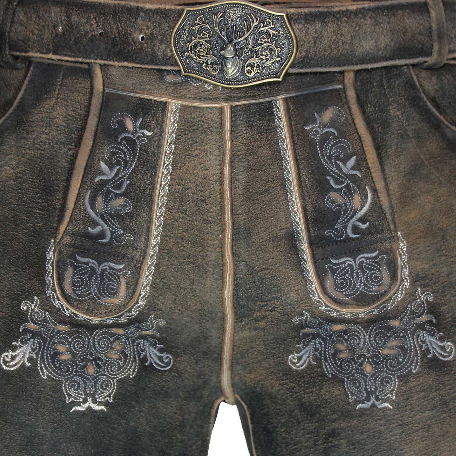 maddox-kurze-herren-lederhose-altrei-wildbock-braun-mit-g-rtel image 8