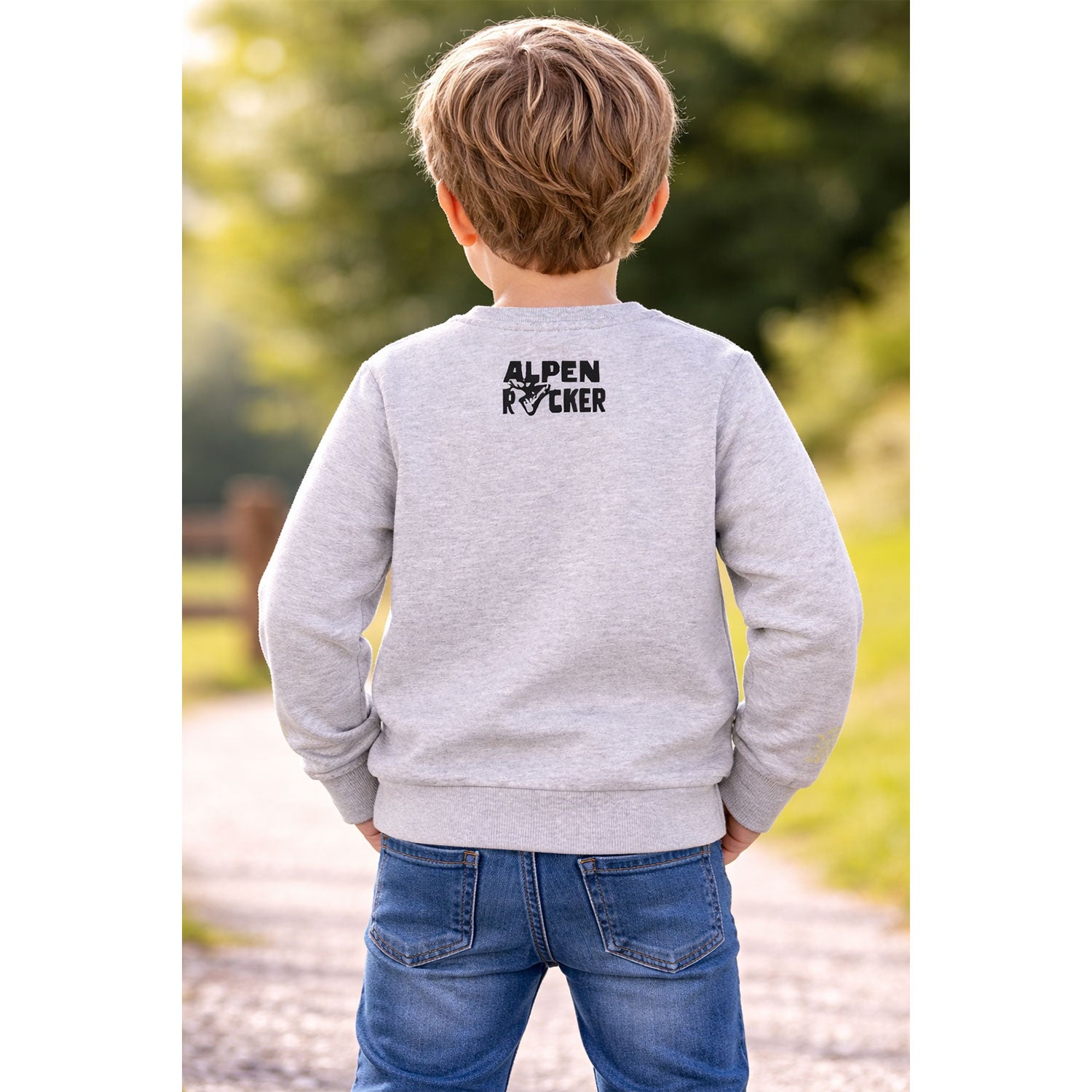 bondi-jungen-sweatshirt-alpenrocker-29906-grey-melange-hirsch image 4