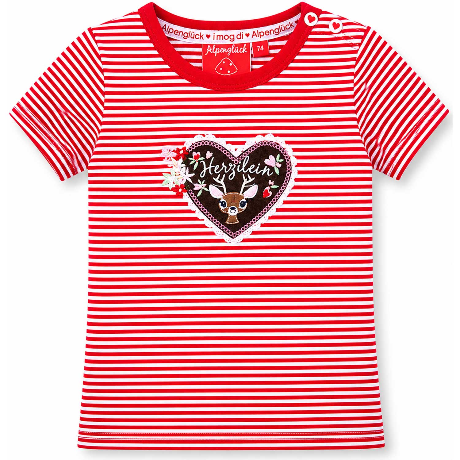 trachtenland-bondi-m-dchen-t-shirt-herzilein-86981-rot-wei-geringelt image 1