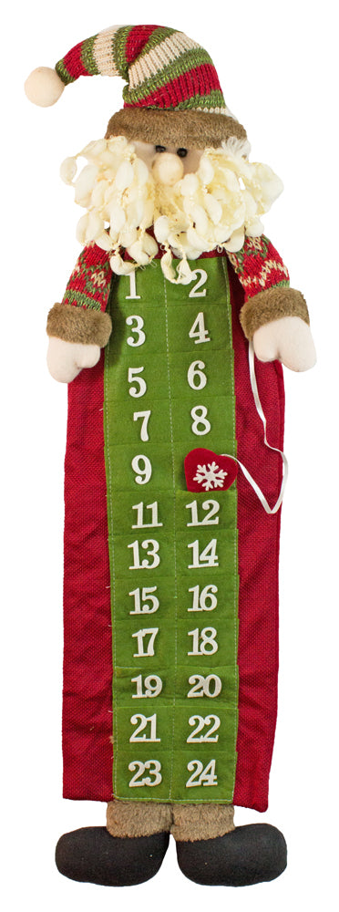 trachtenland-weihnachtsmann-adventskalender-zum-bef-llen-rot-gr-n-75-cm image 1
