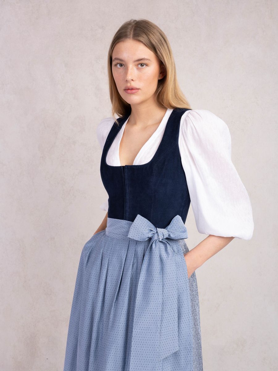 heimatgl-ck-dirndl-anna-blau-babycord-mit-punktsch-rze image 2