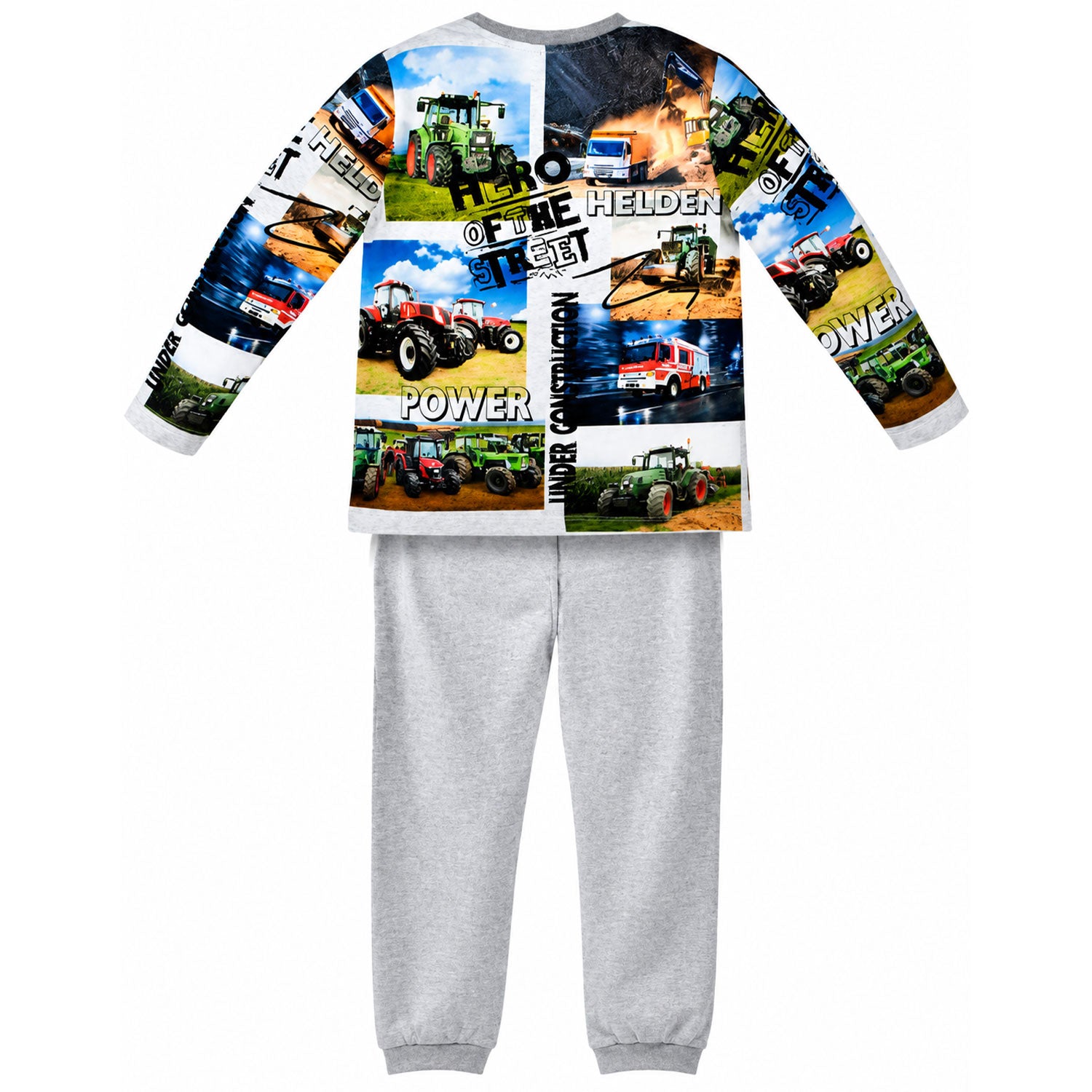 bondi-jungen-pyjama-hero-of-the-street-33170-2-tlg-grey-melange image 2