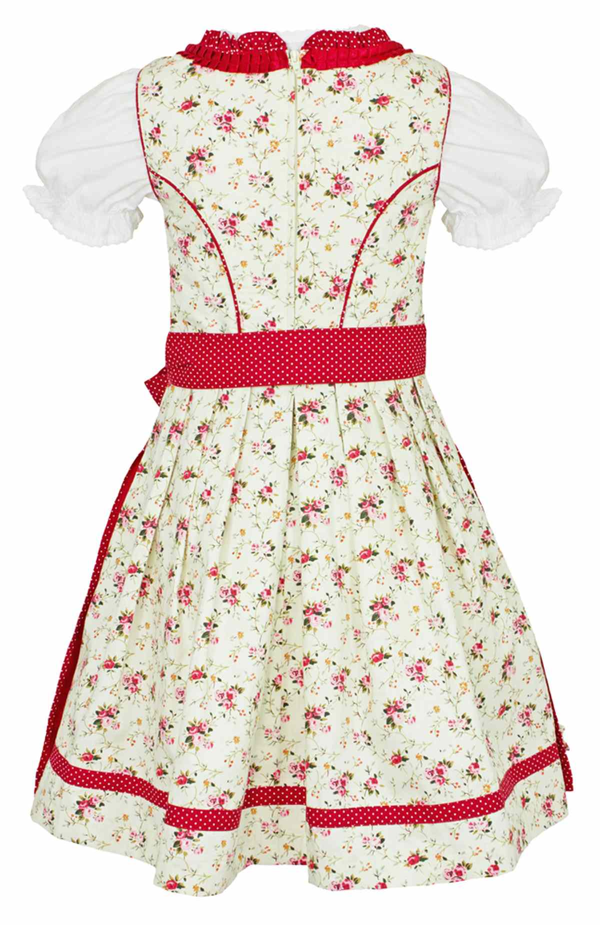 maddox-kinder-dirndl-zermatt-3-tlg-streubl-mchen-creme-rot image 2