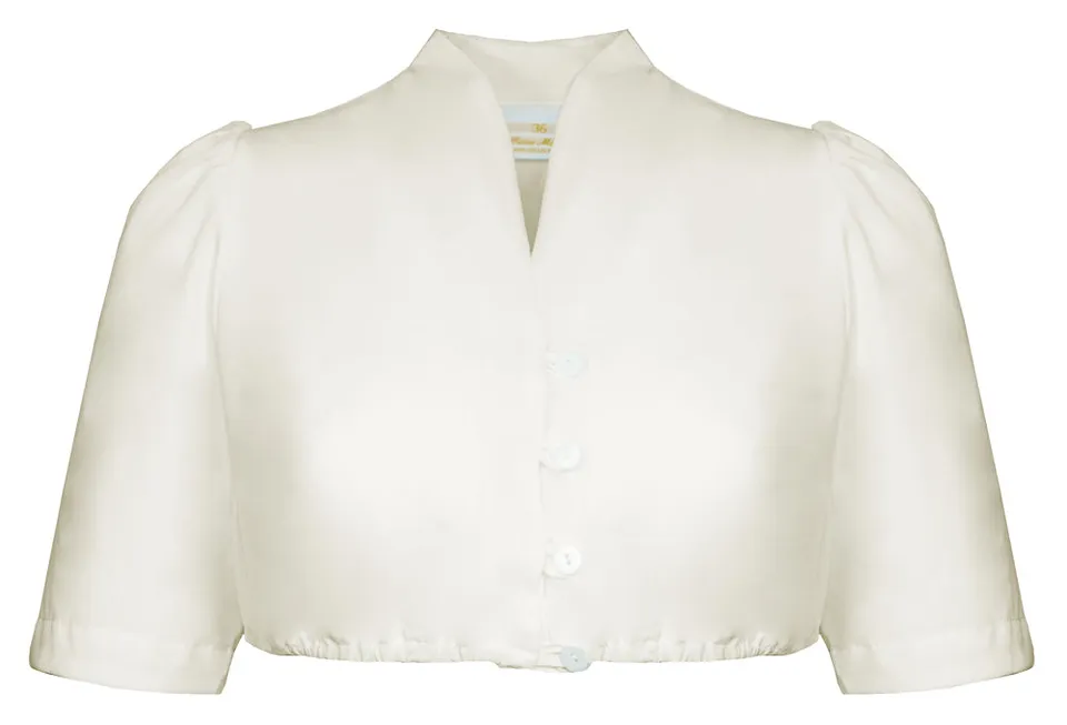 trachtenland-pierre-marcel-dirndlbluse-melina-v-ausschnitt-creme image 1