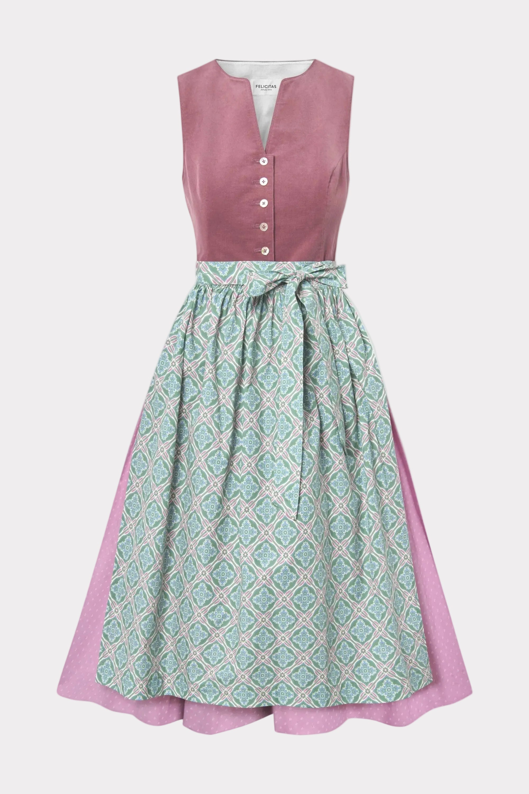 felicitas-damen-dirndl-dorle-hochgeschlossen-mit-sch-rze-sally image 1