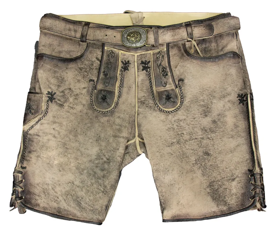 trachtenland-maddox-horb-kurze-lederhose-echtleder-natur-vegetabil-mit-g-rtel image 1