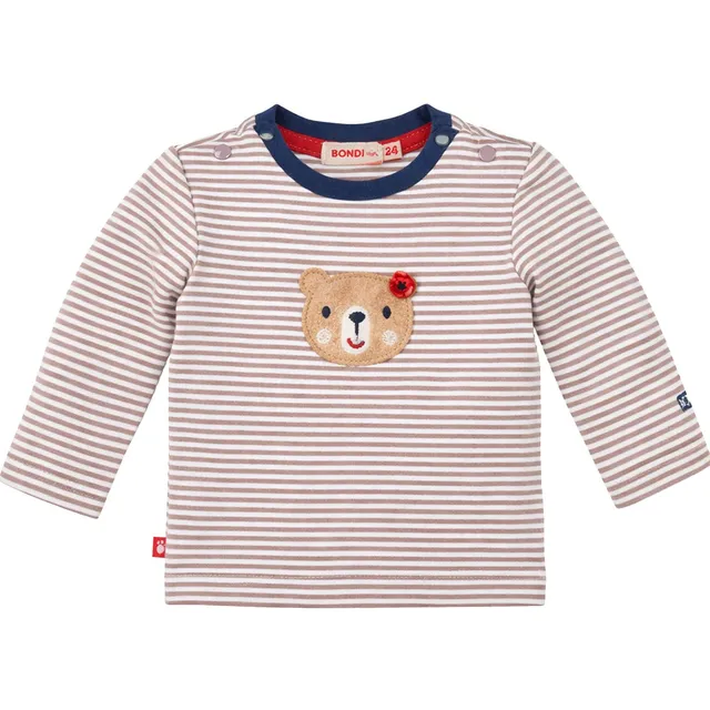 bondi-baby-langarmshirt-b-r-93761-streifen-beige image 1