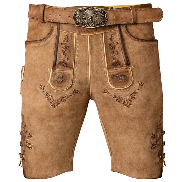 trachtenland-maddox-kurze-herren-lederhose-hopfensee-mit-g-rtel-antik-creme image 1