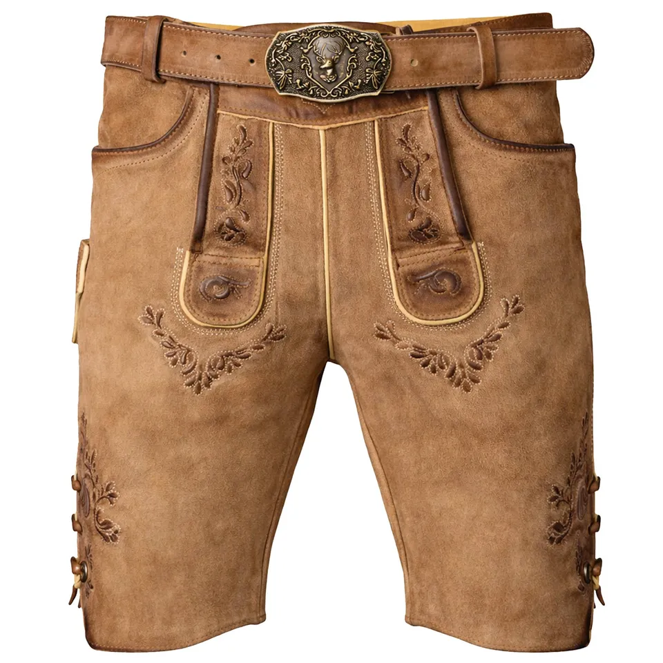 trachtenland-maddox-kurze-herren-lederhose-hopfensee-mit-g-rtel-antik-creme image 1