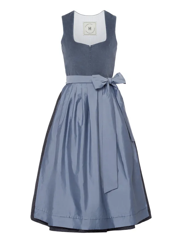 heimatgl-ck-dirndl-anneliese-blau-babycord-mieder-rauchblau image 1