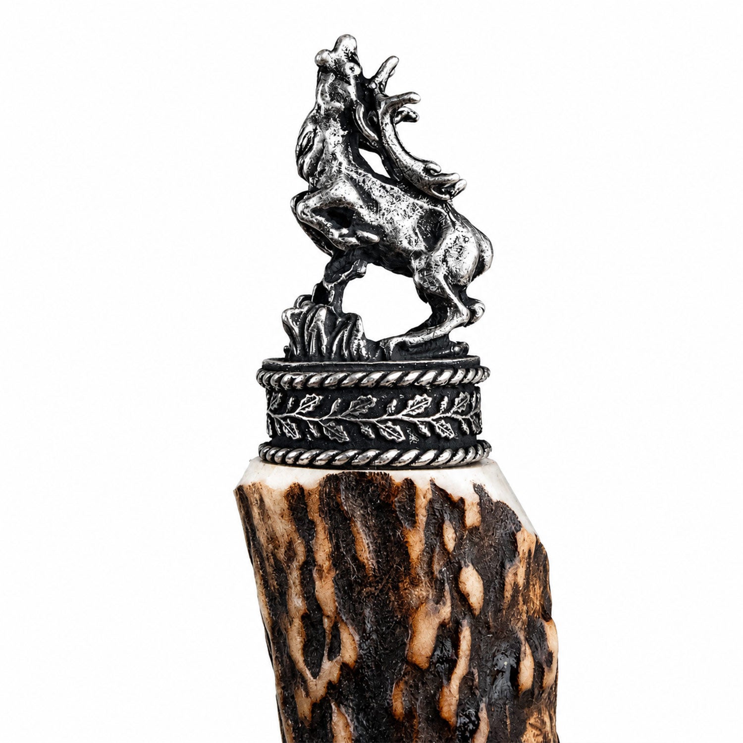 trachtenland-funk-hirschhorn-trachtenmesser-mit-damastklinge-176-lagen-hirsch image 4