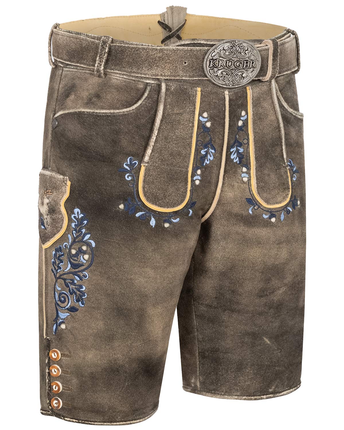 kr-ger-buam-kurze-lederhose-pino-mit-g-rtel-962567-braun-blau image 4