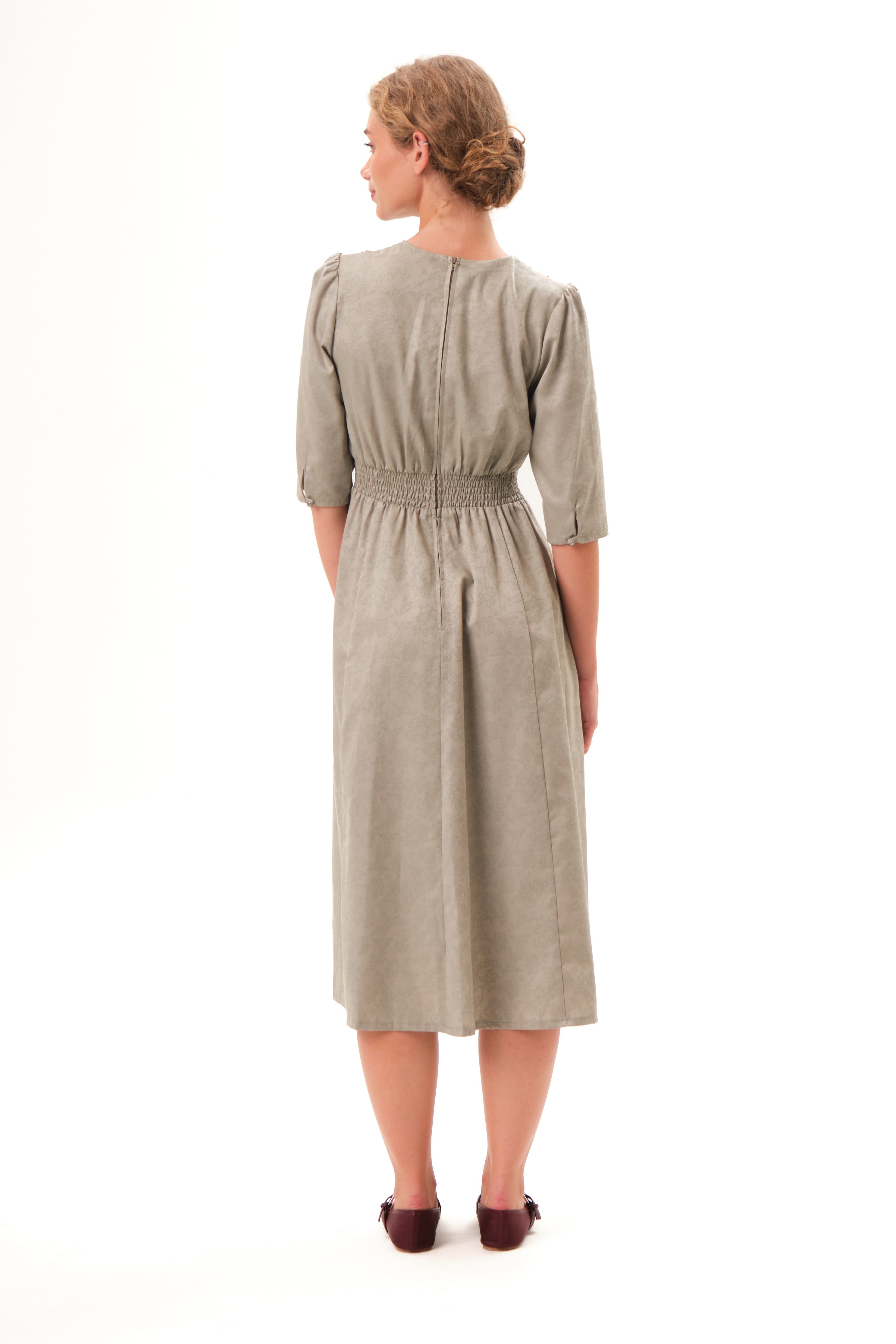 felicitas-damen-kleid-kathena-baumwolle-mit-3-4-rmel image 2