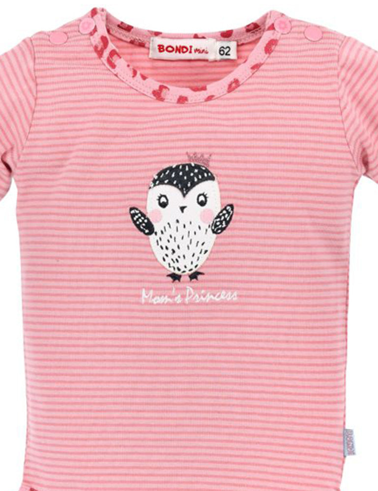 bondi-baby-langarmbody-mom-s-princess-86514-rosa-geringelt image 3
