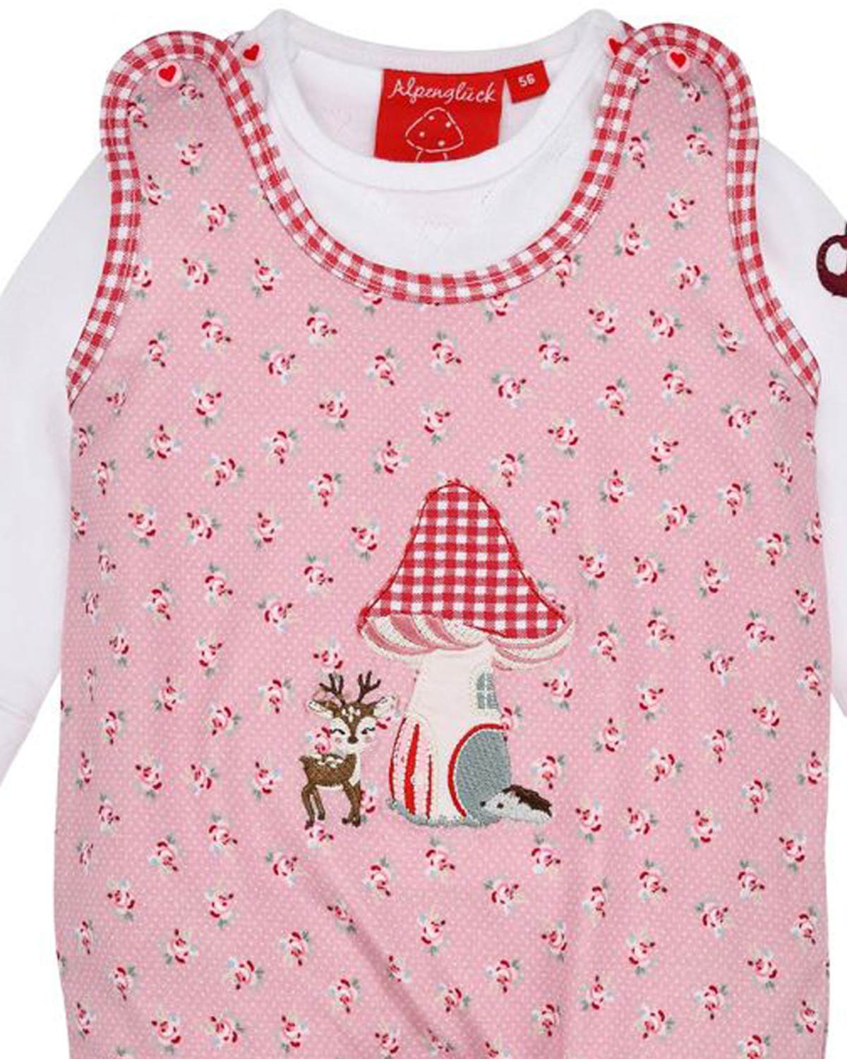 bondi-baby-strampler-blumenallover-86928-rose-2-teilig image 2