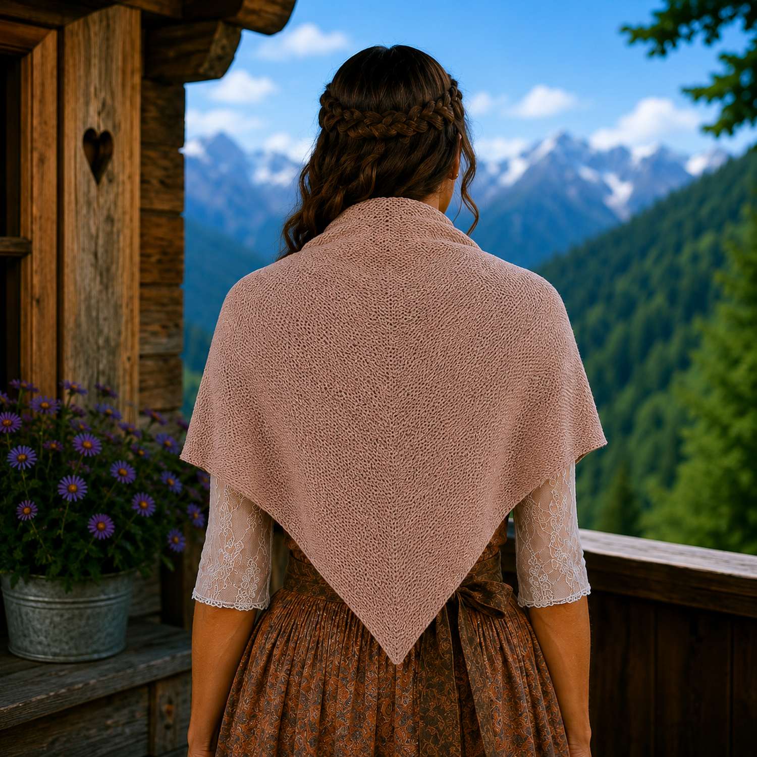 trachtenland-xl-strick-dreieckstuch-schal-200-x-80-cm-taupe image 3