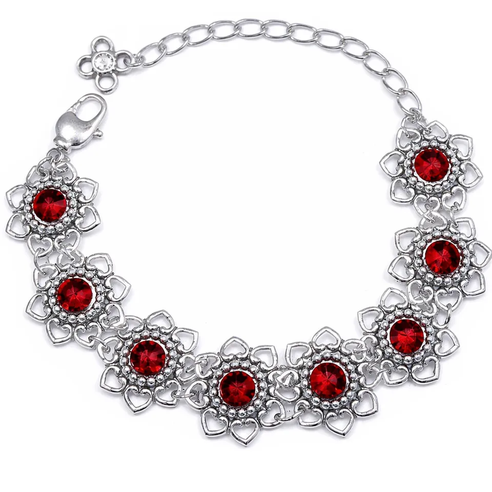luisia-armband-leandra-mit-herzbl-ten-und-premium-kristallen-siam-dunkelrot image 1