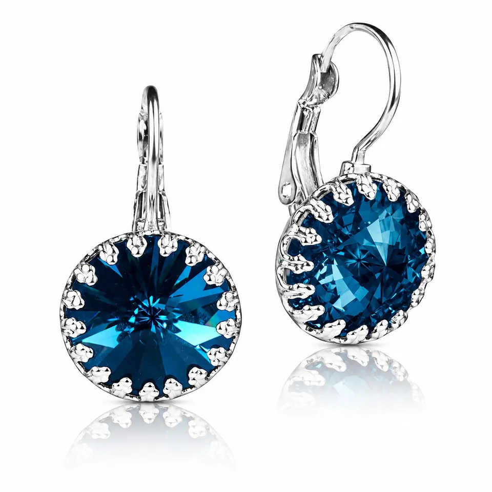 trachtenland-luisia-kronen-ohrringe-vivana-montana-mit-kristallen-von-swarovski image 1