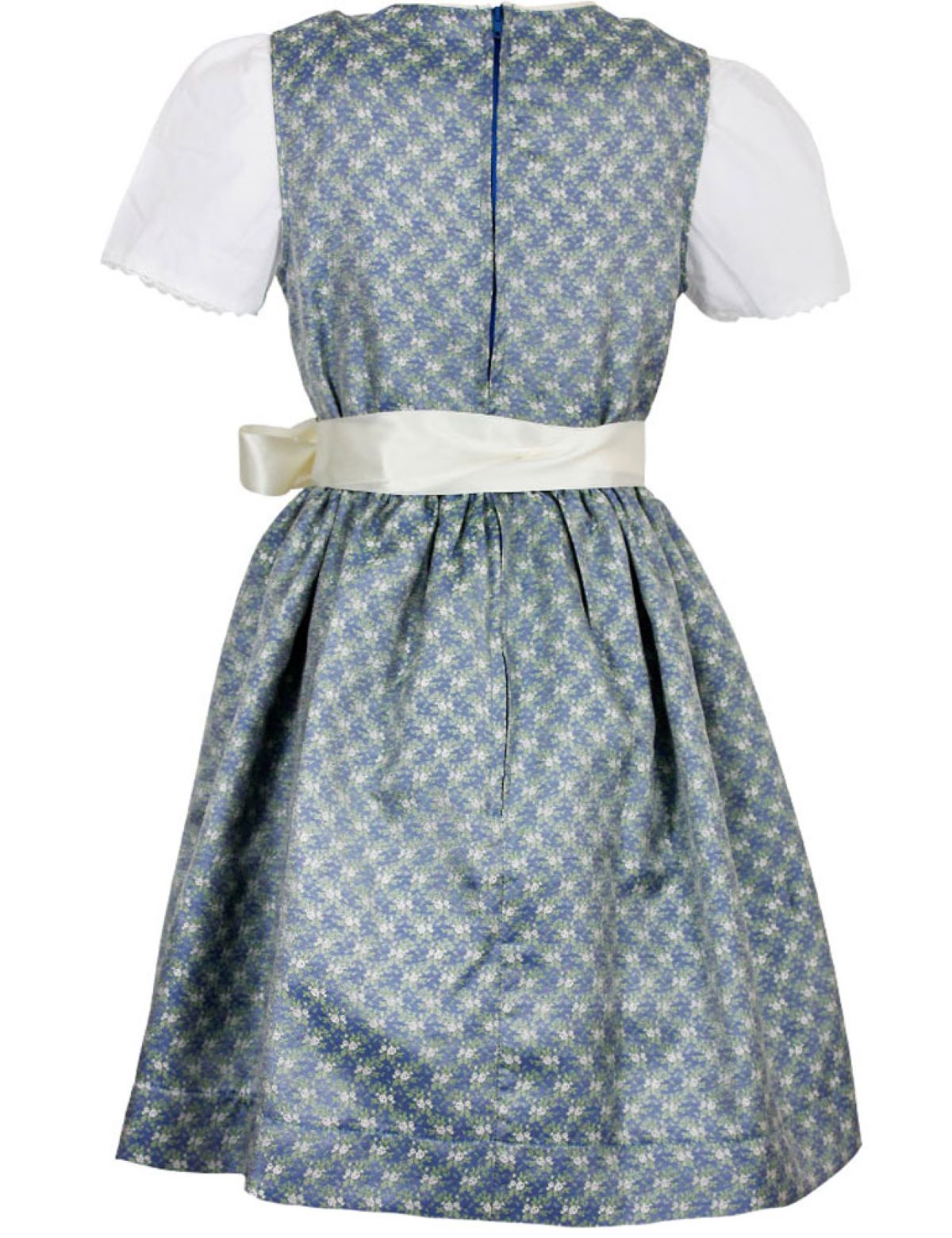 isar-trachten-kinder-dirndl-sarah-3-tlg-mit-bluse-und-spitzensch-rze-63202-blau- image 3