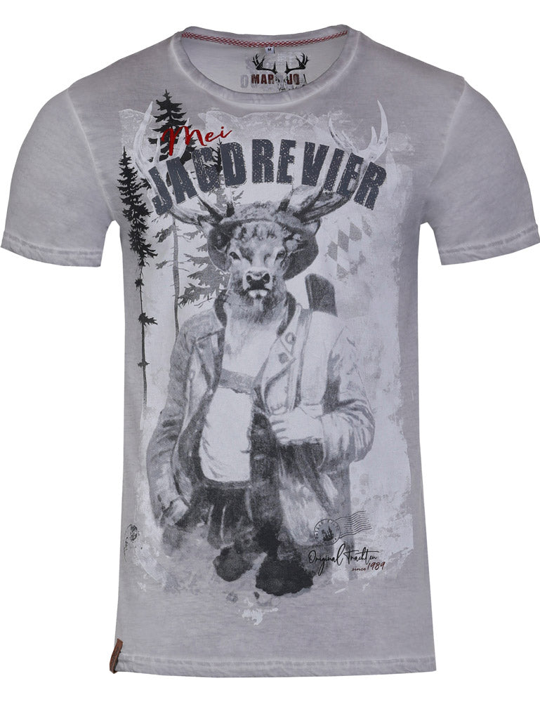 marjo-herren-trachtenshirt-eberhard-hirschmotiv-mittelgrau image 1