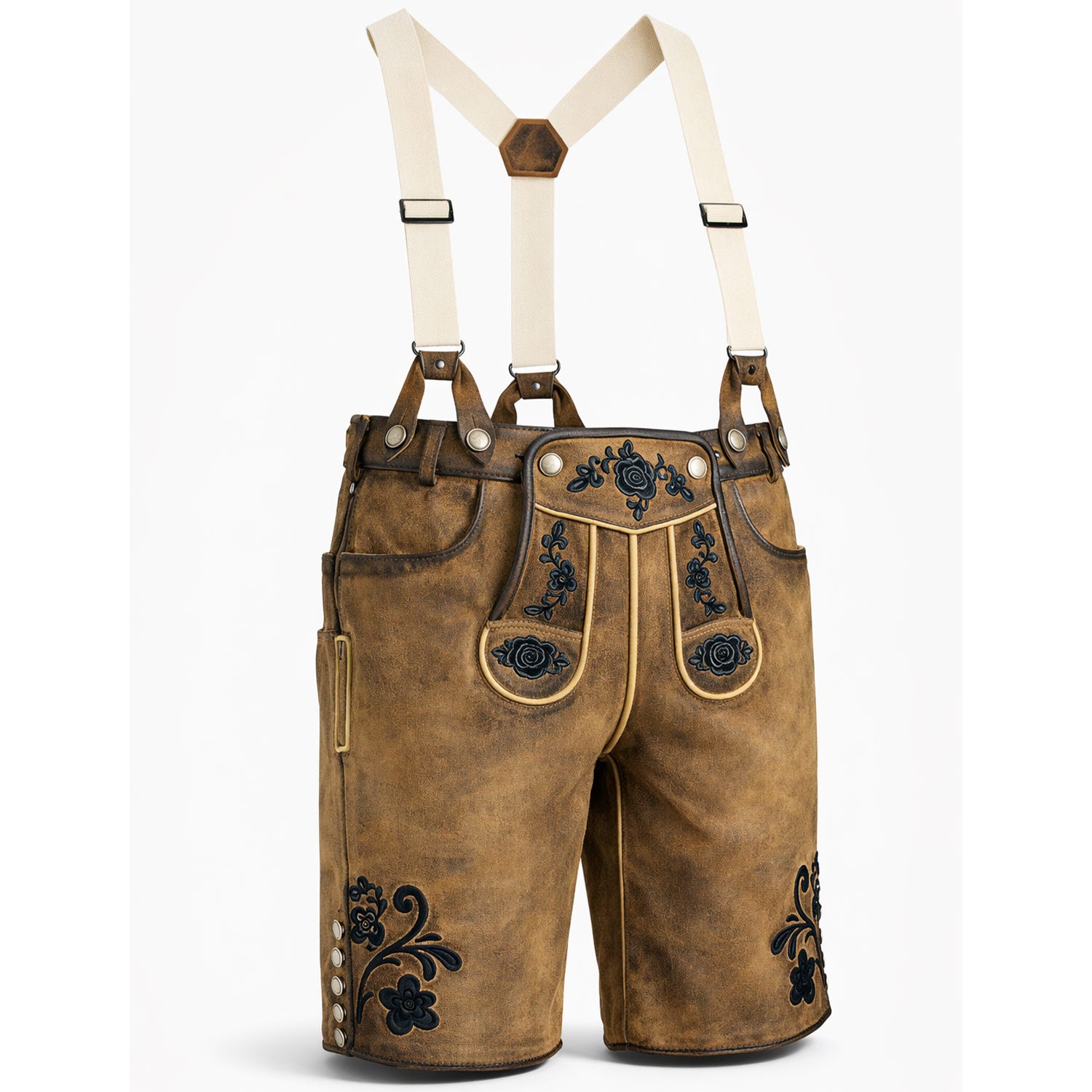 maddox-kurze-damen-lederhose-verena-mit-hosentr-gern-antik-eiche image 4