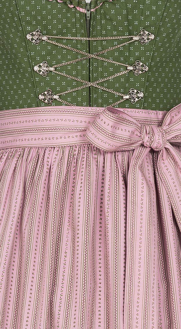 n-bler-thea-damen-dirndl-lang-2-teilig-90-cm-oliv-rosa-blumen image 5