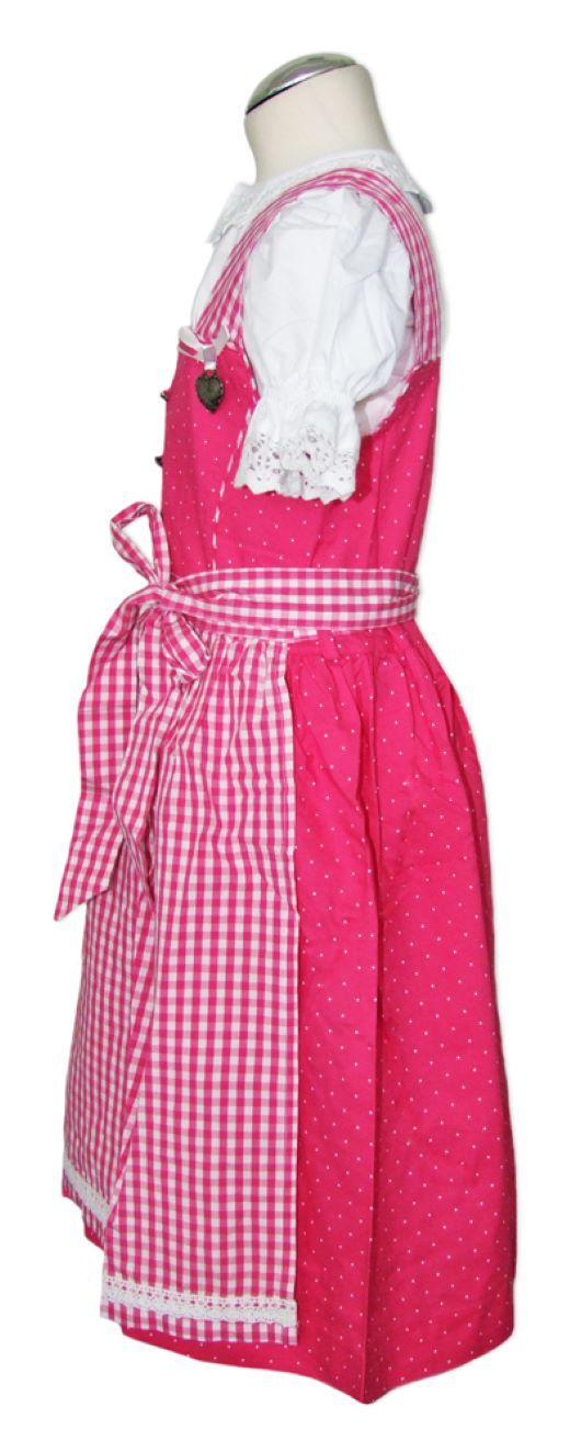isar-trachten-kinder-dirndl-michelle-3-tlg-mit-bluse-52407-traditionell-pink image 2