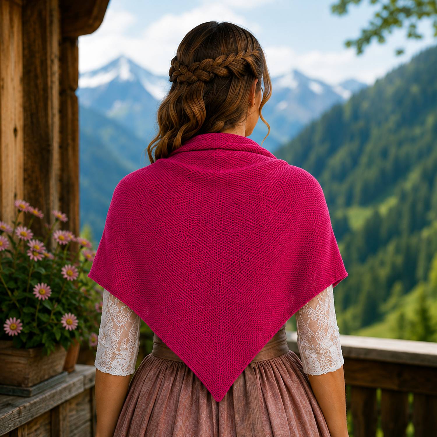 trachtenland-xl-strick-dreieckstuch-schal-200-x-80-cm-pink image 3