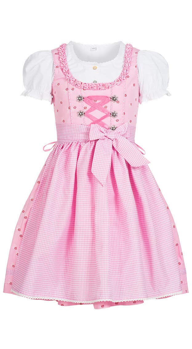 n-bler-linda-m-dchen-dirndl-3-teiliges-set-rosa-inkl-bluse-und-sch-rze image 1