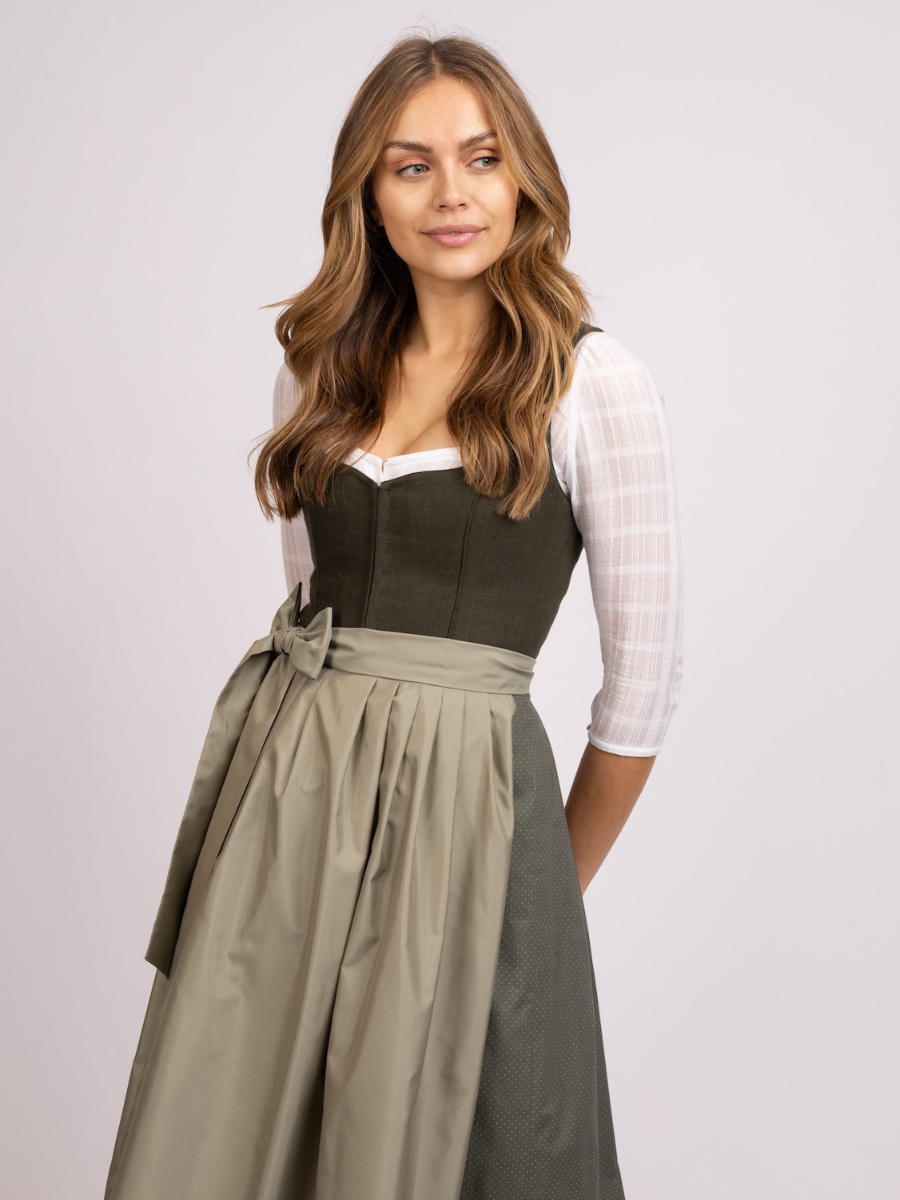 heimatgl-ck-dirndl-liselotte-oliv-leinenmieder image 3