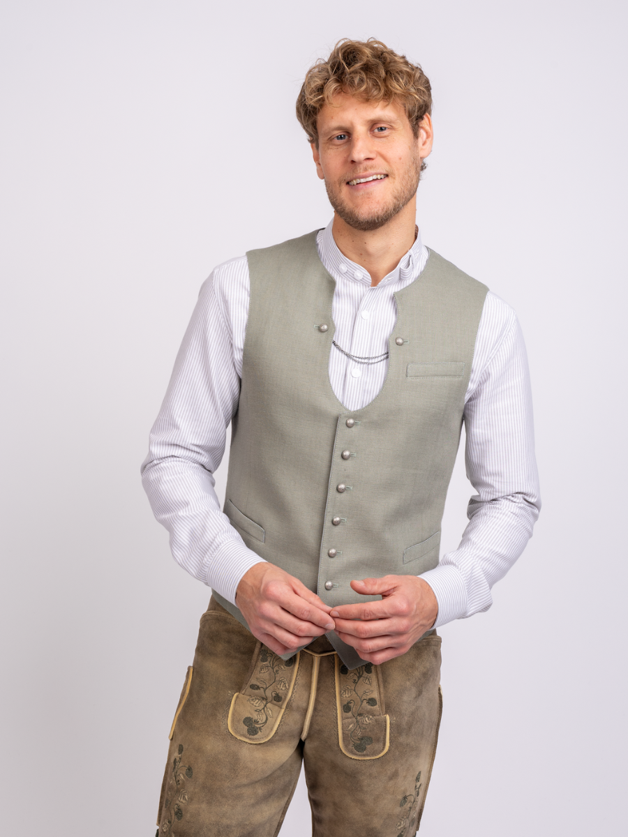 heimatgl-ck-weste-linus-miesbacher-leinen-schilfgr-n image 2