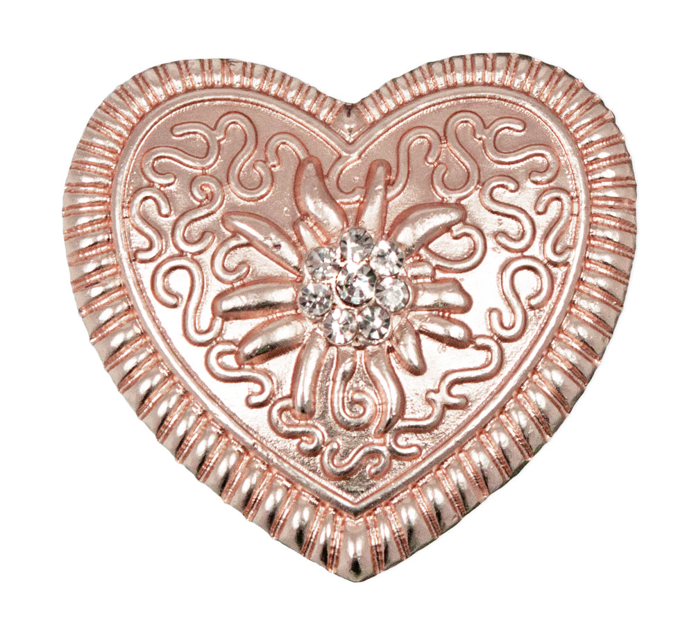 trachtenland-magnet-brosche-tuchhalter-ros-gold-herz-ornament image 1