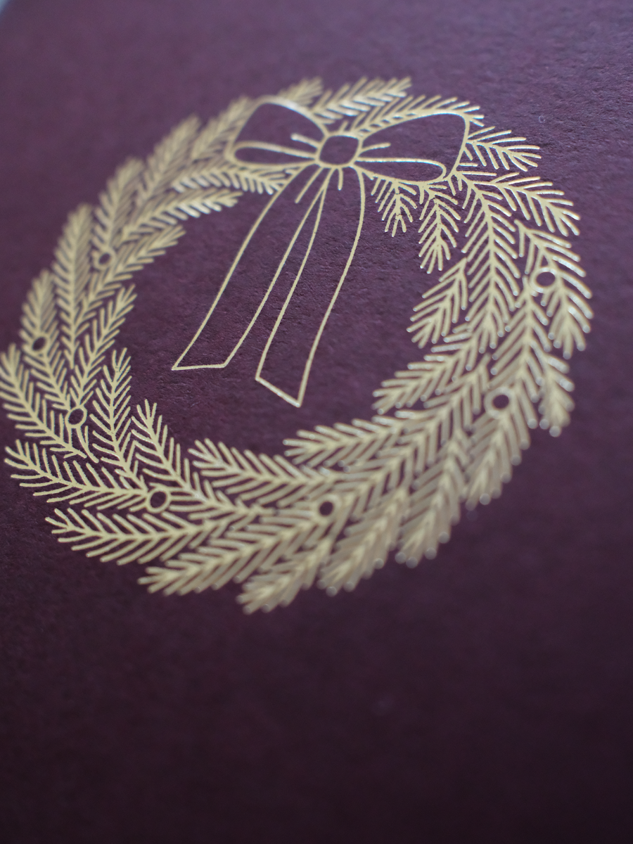 heimatgl-ck-weihnachtskarte-kranz-dunkelrot-gold image 3