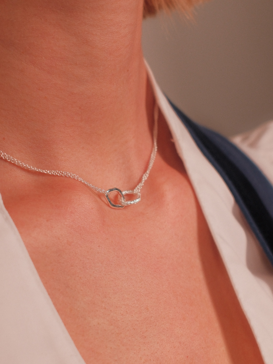 heimatgl-ck-double-ring-necklace-lilly-kette-silber-925 image 4