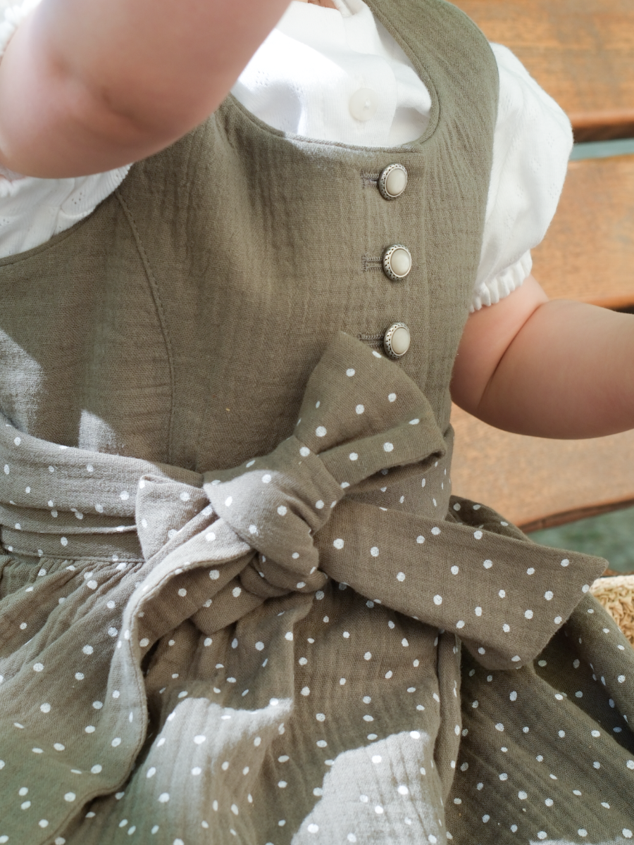 heimatgl-ck-kinderdirndl-mia-mini-oliv-musselin image 2
