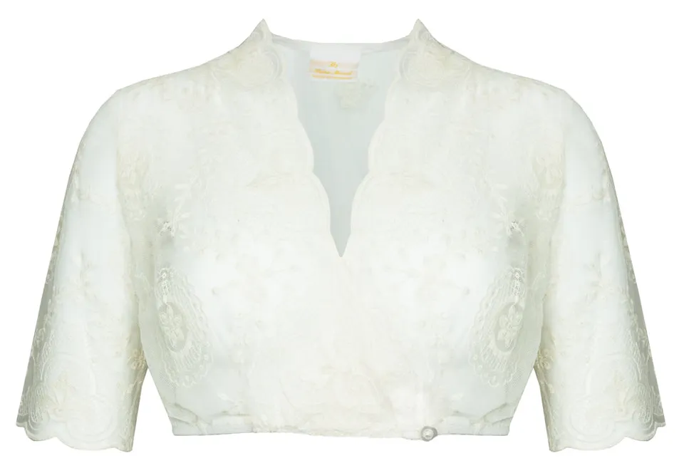 pierre-marcel-dirndlbluse-marie-spitze-v-ausschnitt-creme image 1