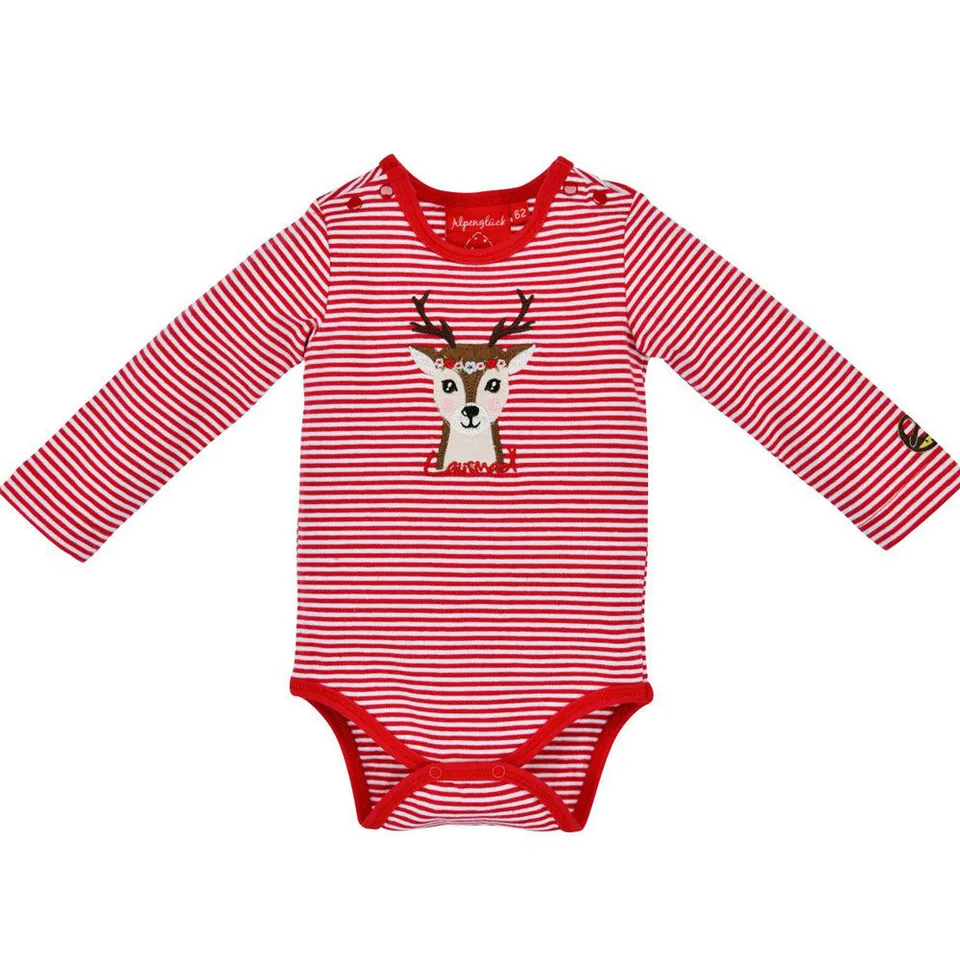 bondi-baby-langarm-body-lausmadl-86559-rot-geringelt-reh image 1