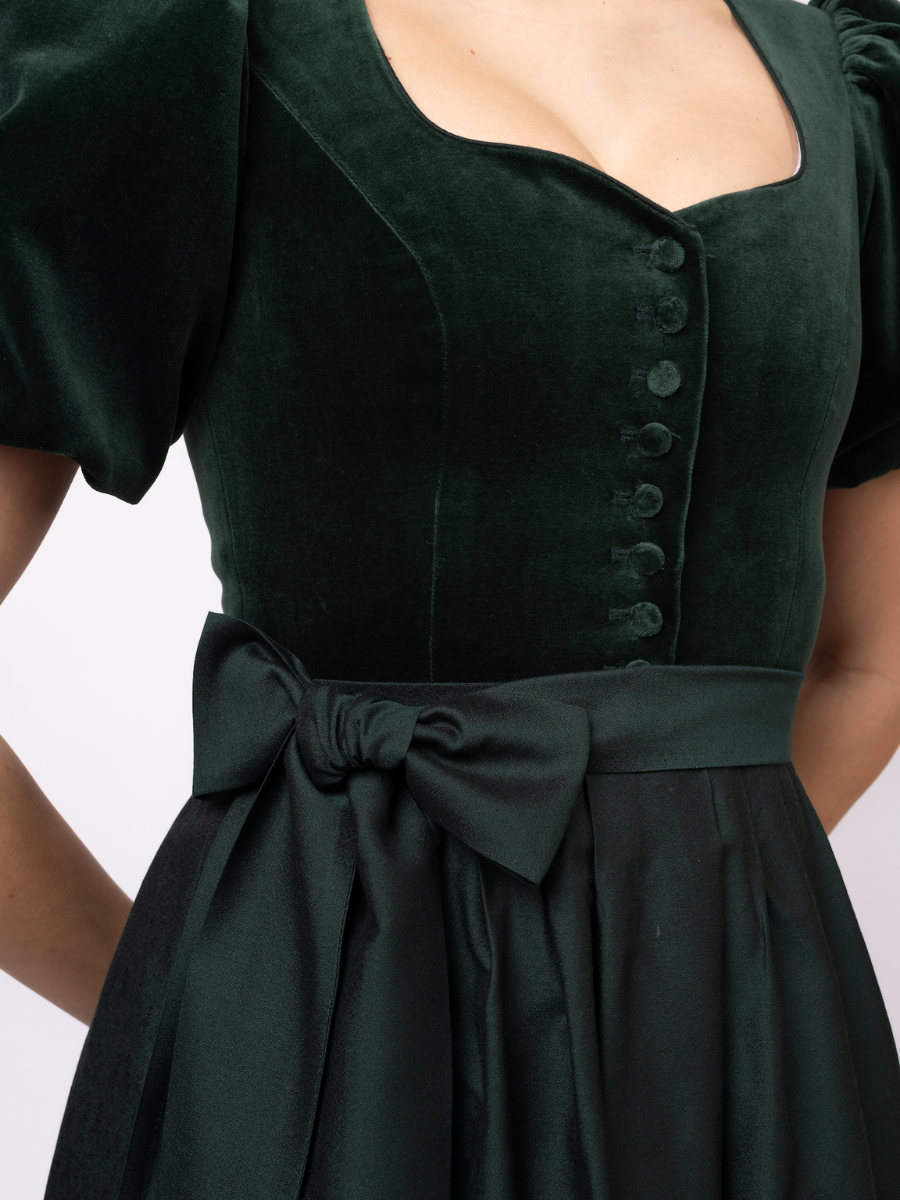 heimatgl-ck-dirndl-daisy-rmeldirndl-samtmieder-tannengr-n image 3