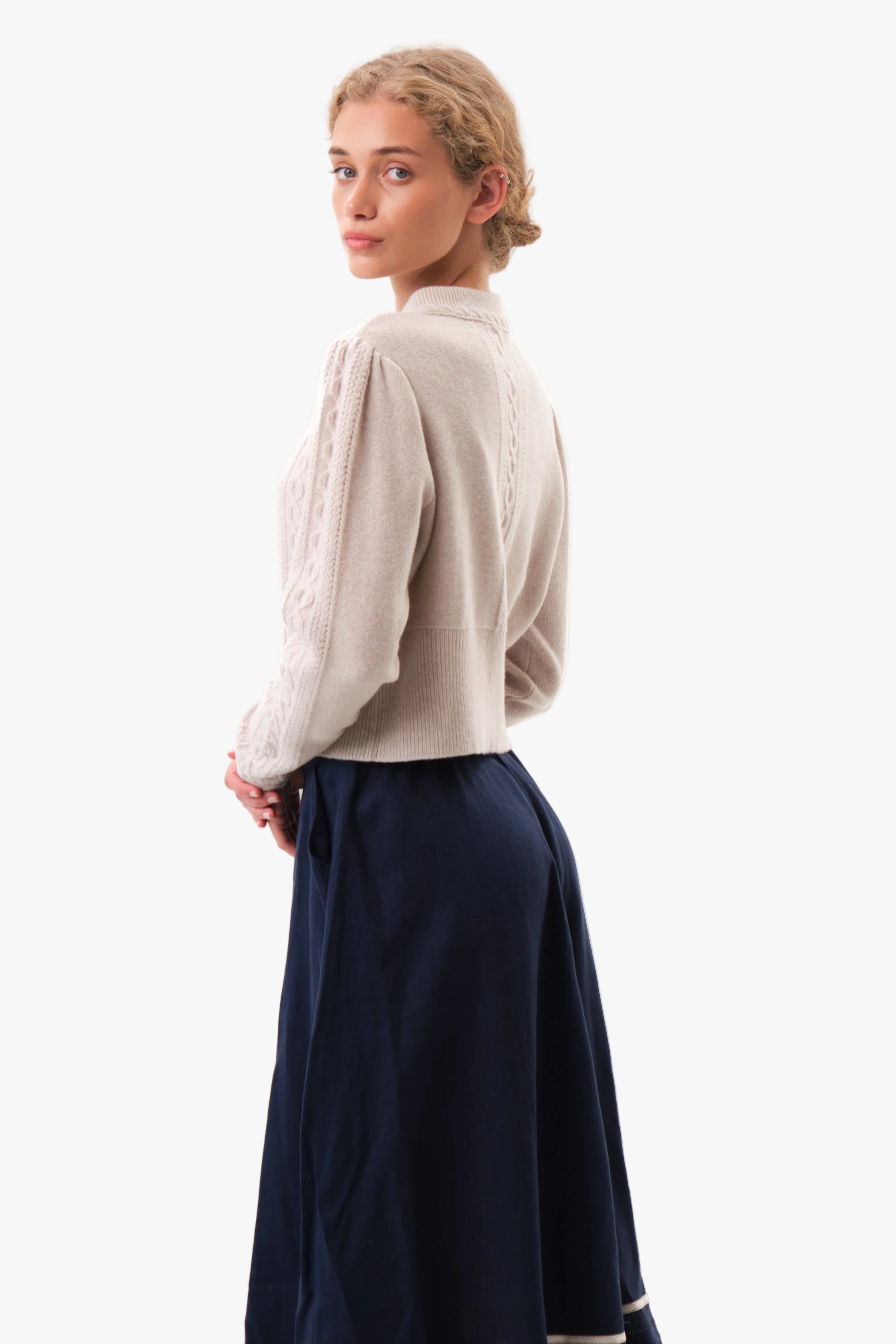 felicitas-coralie-damen-strickcardigan-woll-kaschmir-rundhals image 3
