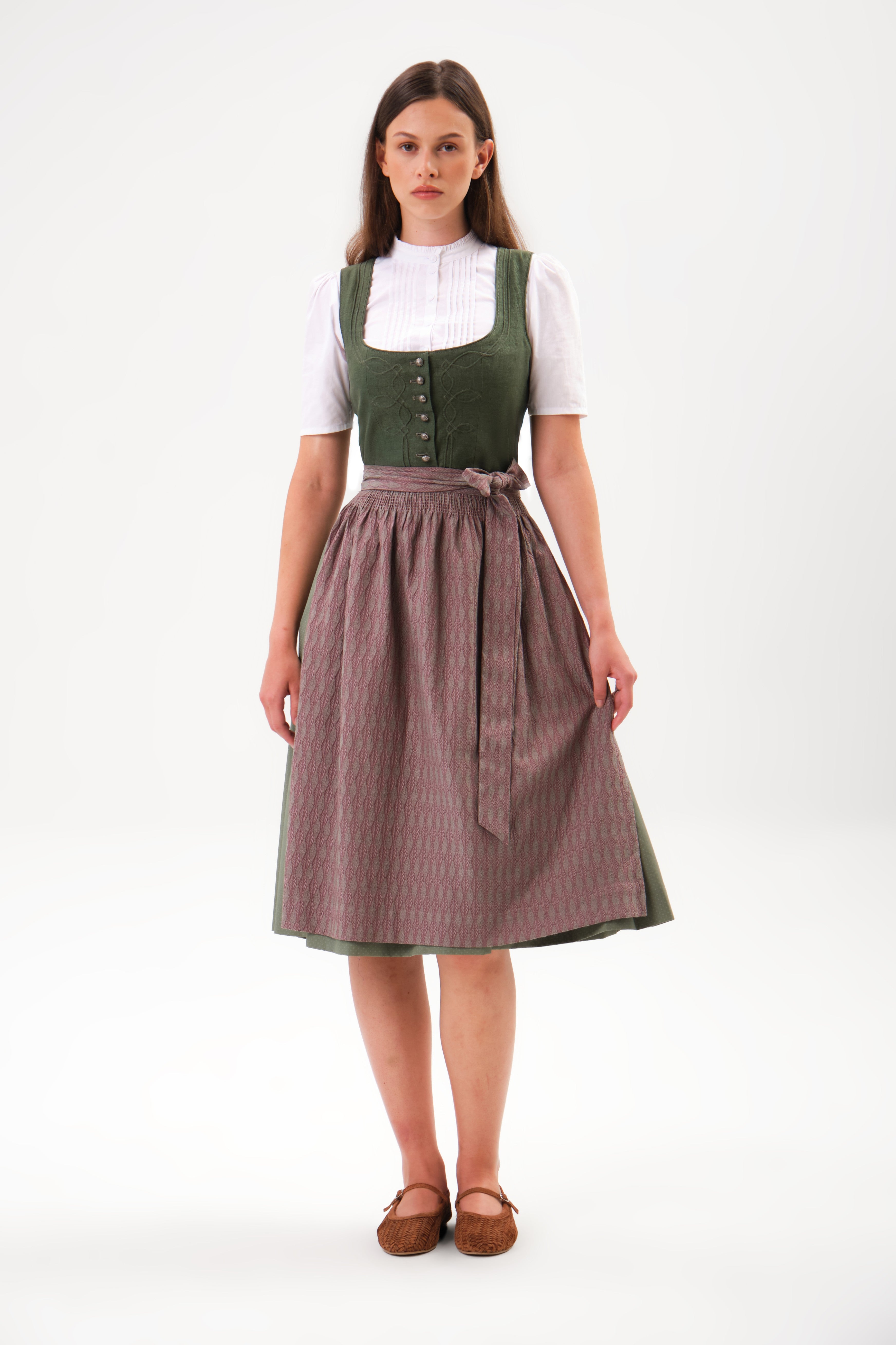 felicitas-dolores-damen-dirndl-leinen-midi image 1